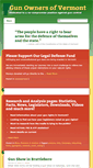 Mobile Screenshot of gunownersofvermont.org